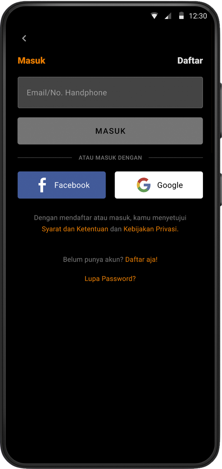 Daftar Akun & Login Melalui Nomor Telepon – Pusat Bantuan